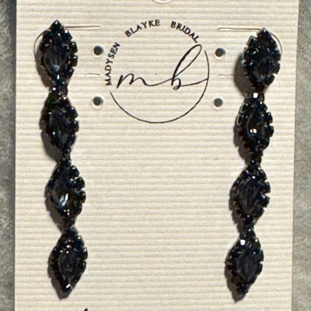 Blue Crystal Earrings